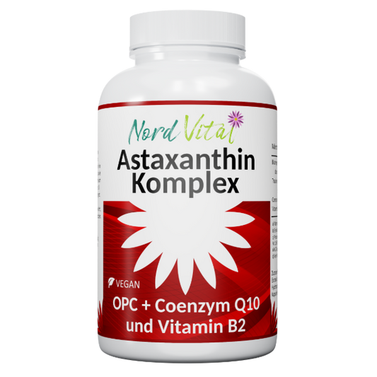 Astaxanthin Komplex - Astaxanthin 12mg - OPC - Coenzym Q10 - Vitamin B2