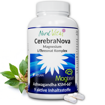 Nord Vital Magnesium L-Threonat - Magtein® Ashwagandha Komplex