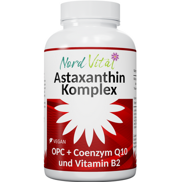Astaxanthin Komplex - Astaxanthin 12mg - OPC - Coenzym Q10 - Vitamin B2